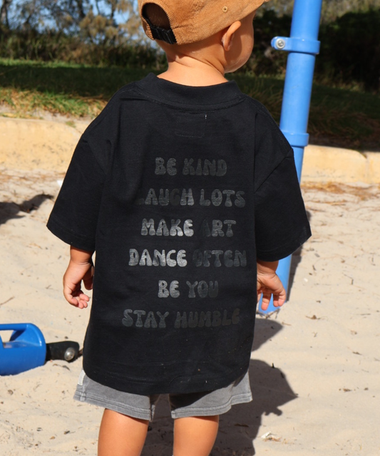 Mini Be You Tee Black