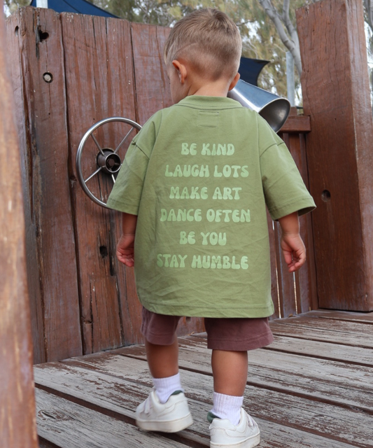 Mini Be You Tee Sage