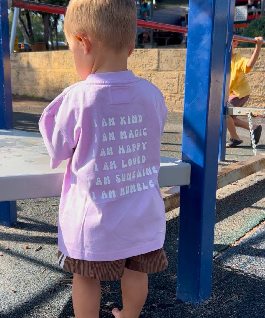Mini Purple Pop Affirmations Tee