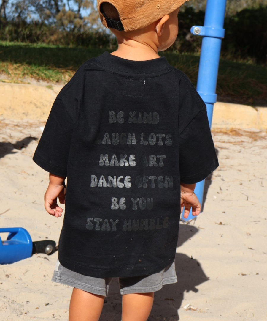 Mini Be You Tee Black