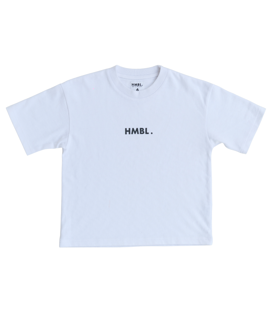 Mini HMBL. Staple Tee - White
