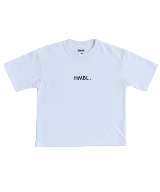 Mini HMBL. Staple Tee - White