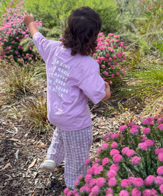 Mini Purple Pop Affirmations Tee
