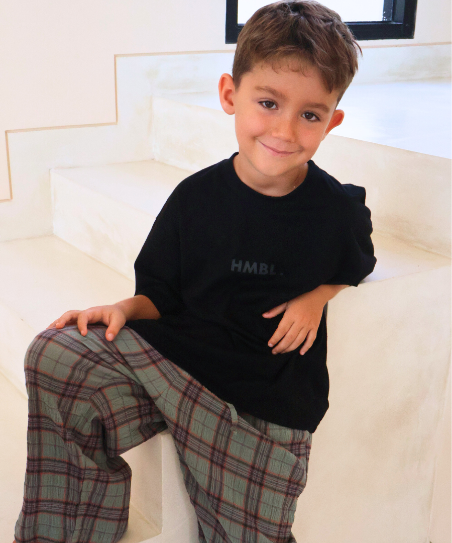 Mini HMBL. Basic Black Tee