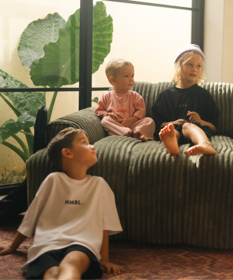 Mini HMBL. Staple Tee - White